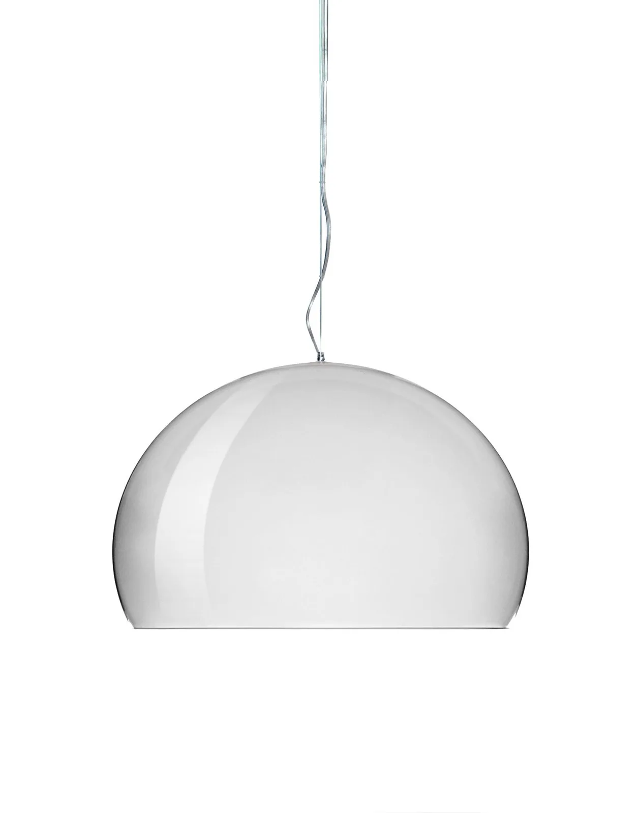 Светильник подвесной FL/Y (хромированный) 53см металлизированный Kartell