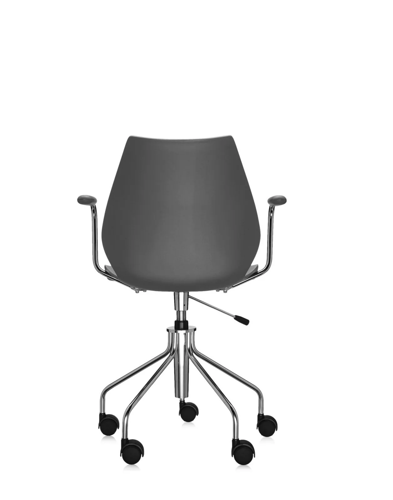 Стул Maui с подлокотниками (черный) на колесах Kartell, арт. 2879/1M