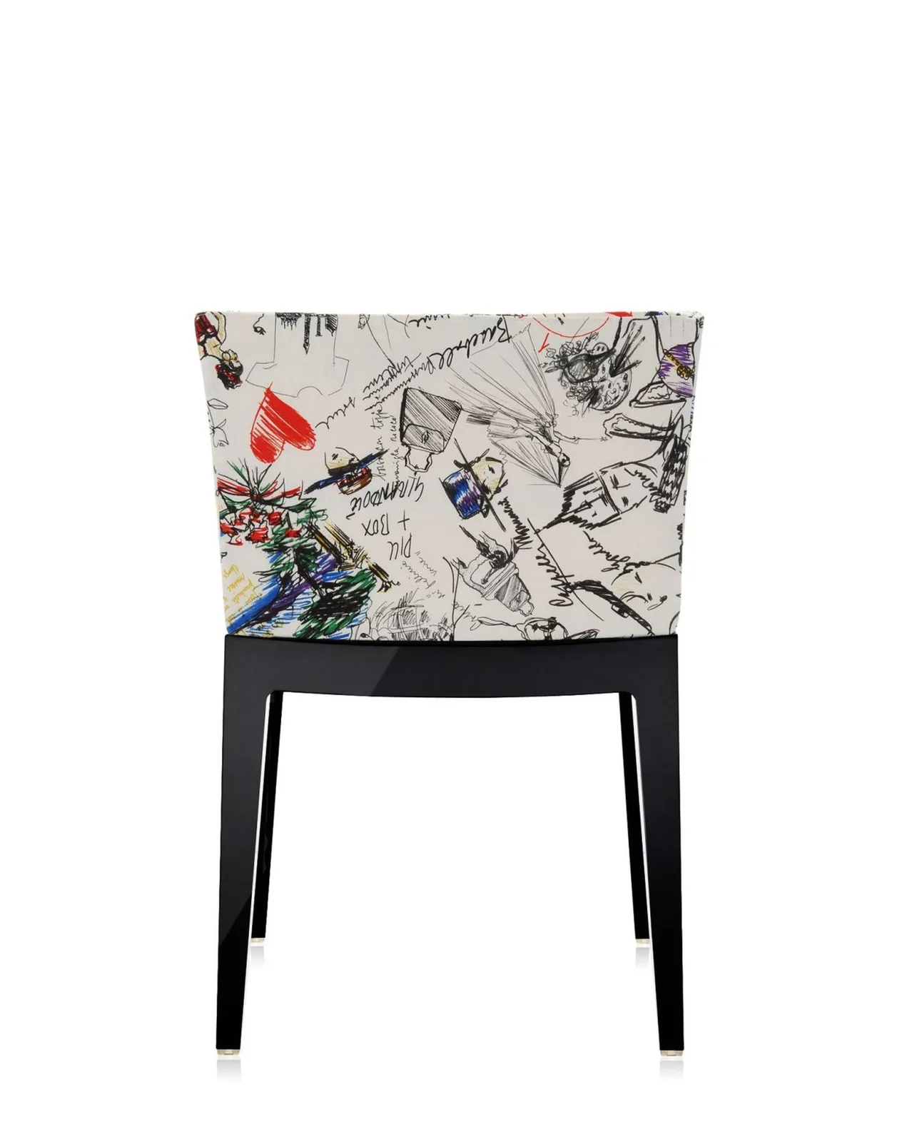 Кресло Mademoiselle (черное/бежевое) в ткани Moschino Kartell, арт. 4896/FM — изображение товара 4