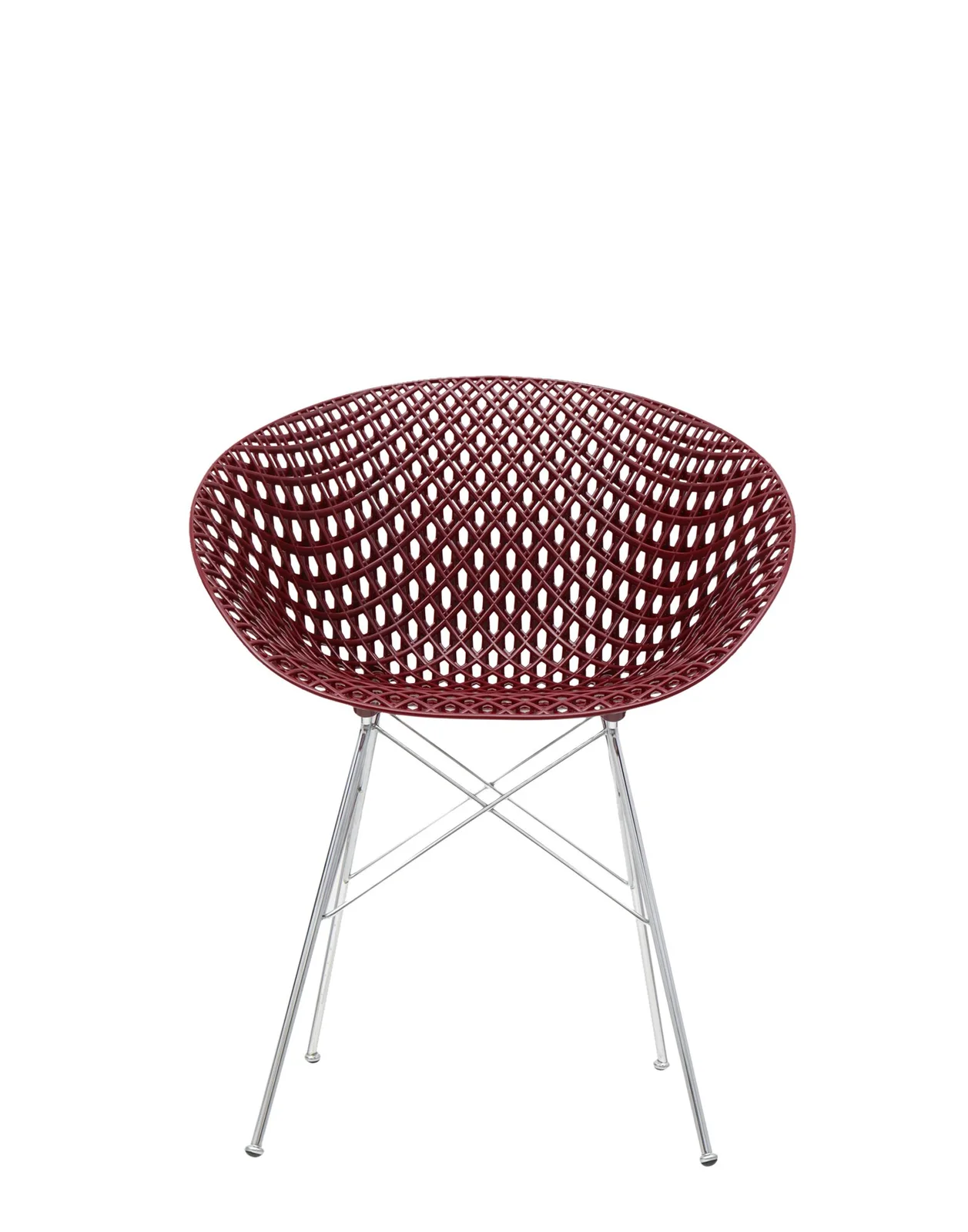 Кресло Smatrik (фиолетовое/хромированное) на ножках Kartell, арт. 5834/BP — изображение товара 1
