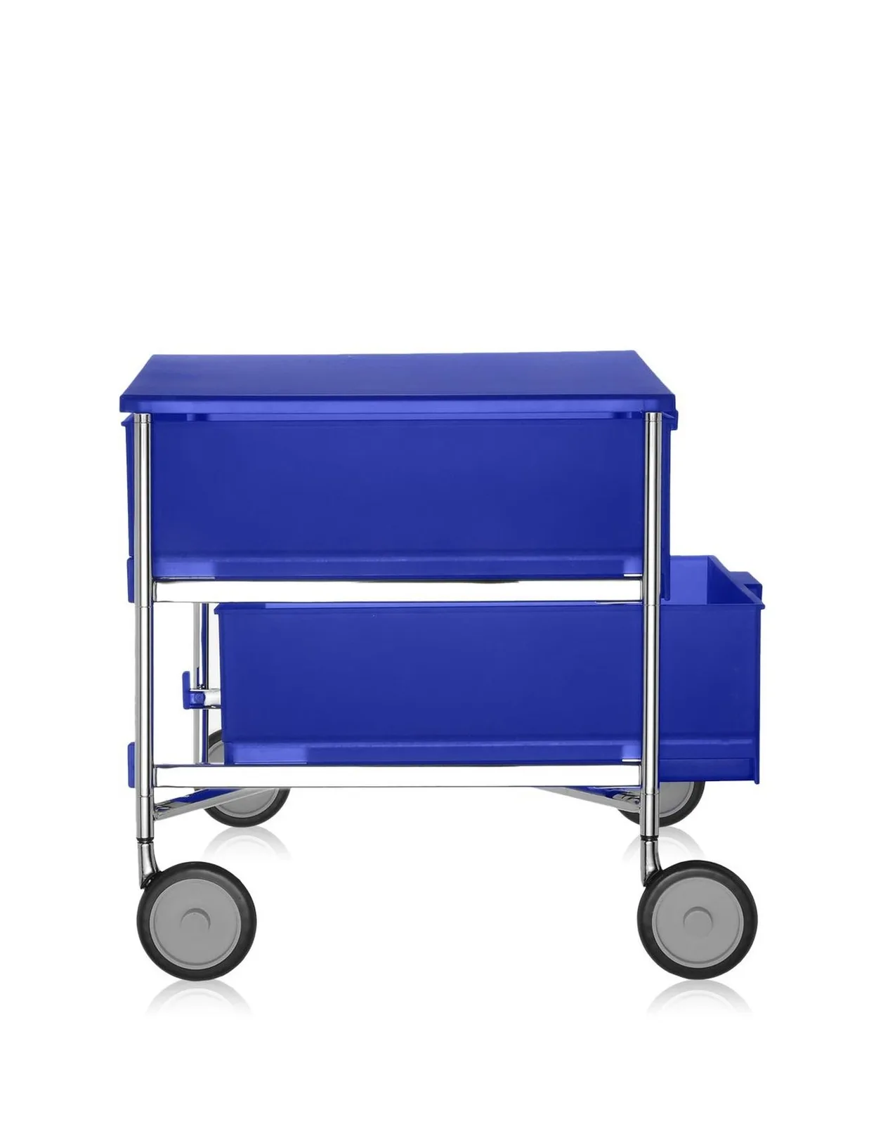Контейнер Mobil на колесах (синий) с двумя ящиками Kartell, арт. 2004/L2 — изображение товара 3