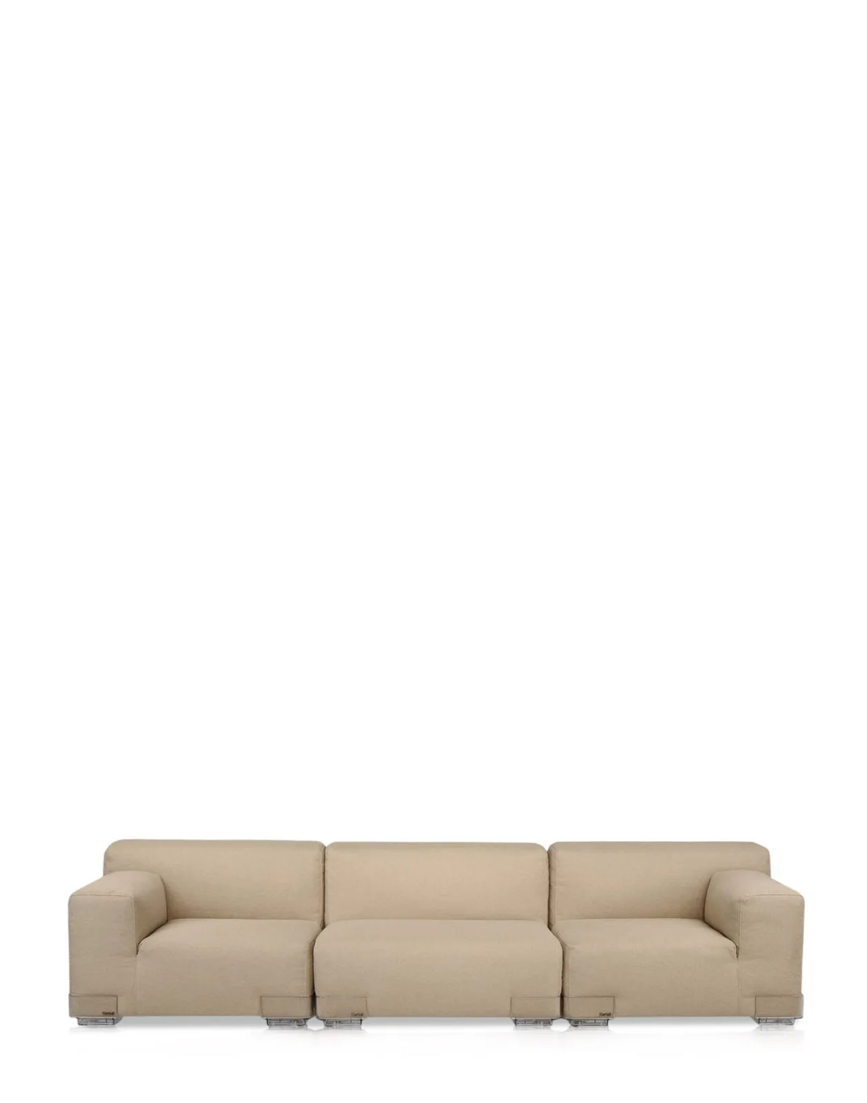 Кресло Plastics Duo (коричневое/кристалл) 88x88см Kartell, арт. 7092/72 — изображение товара 2