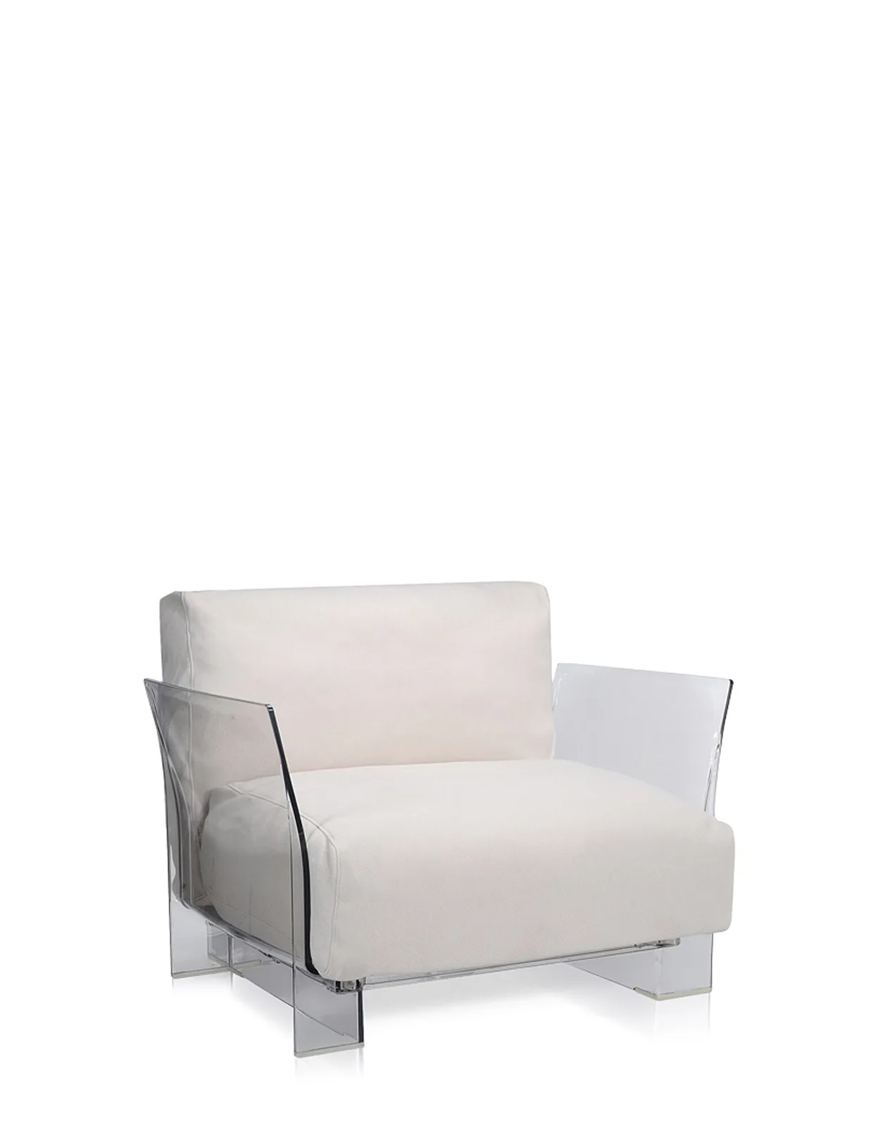Кресло Pop (белое/кристалл) Kartell, арт. 7041/20 — изображение товара 2