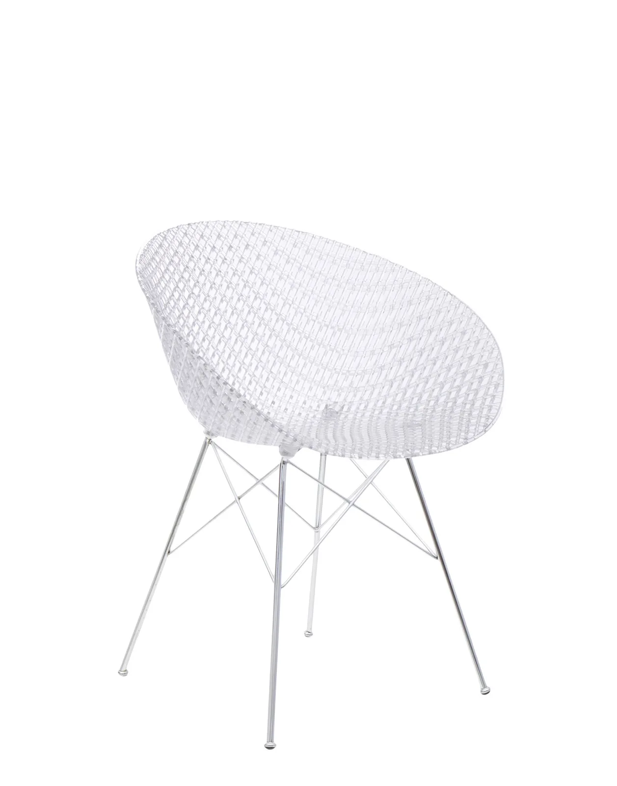 Кресло Smatrik (кристалл/хромированное) на ножках Kartell, арт. 5834/B4 — изображение товара 2