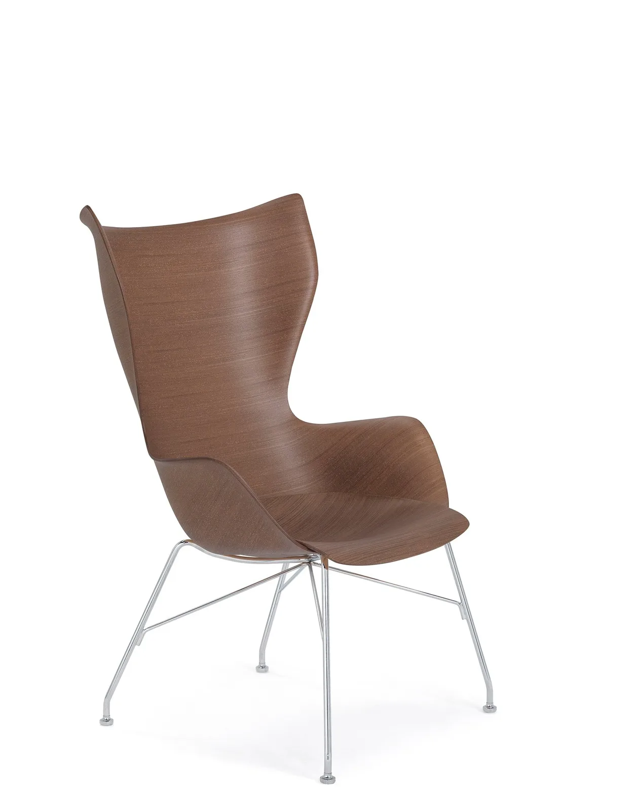 Кресло K/Wood (дерево/хромированное) Kartell, арт. 4915/SC — изображение товара 2