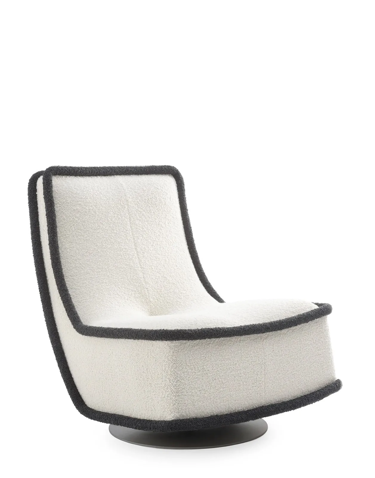 Кресло Bonheur du jour (белый/антрацитовый) букле Kartell, арт. 7295/BA — изображение товара 3
