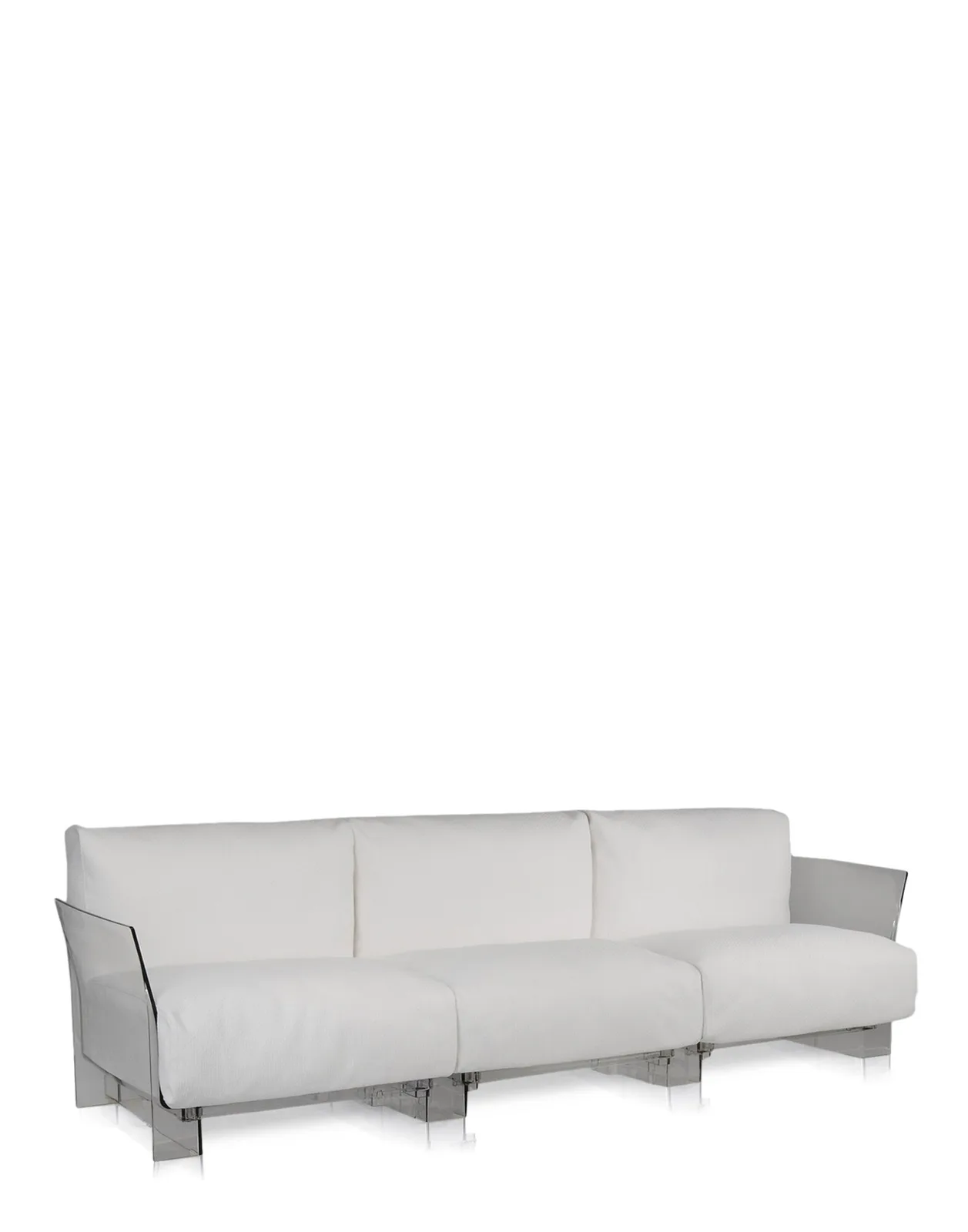 Диван Pop трехсекционный (белый/кристалл) Kartell, арт. 7043/30 — изображение товара 2