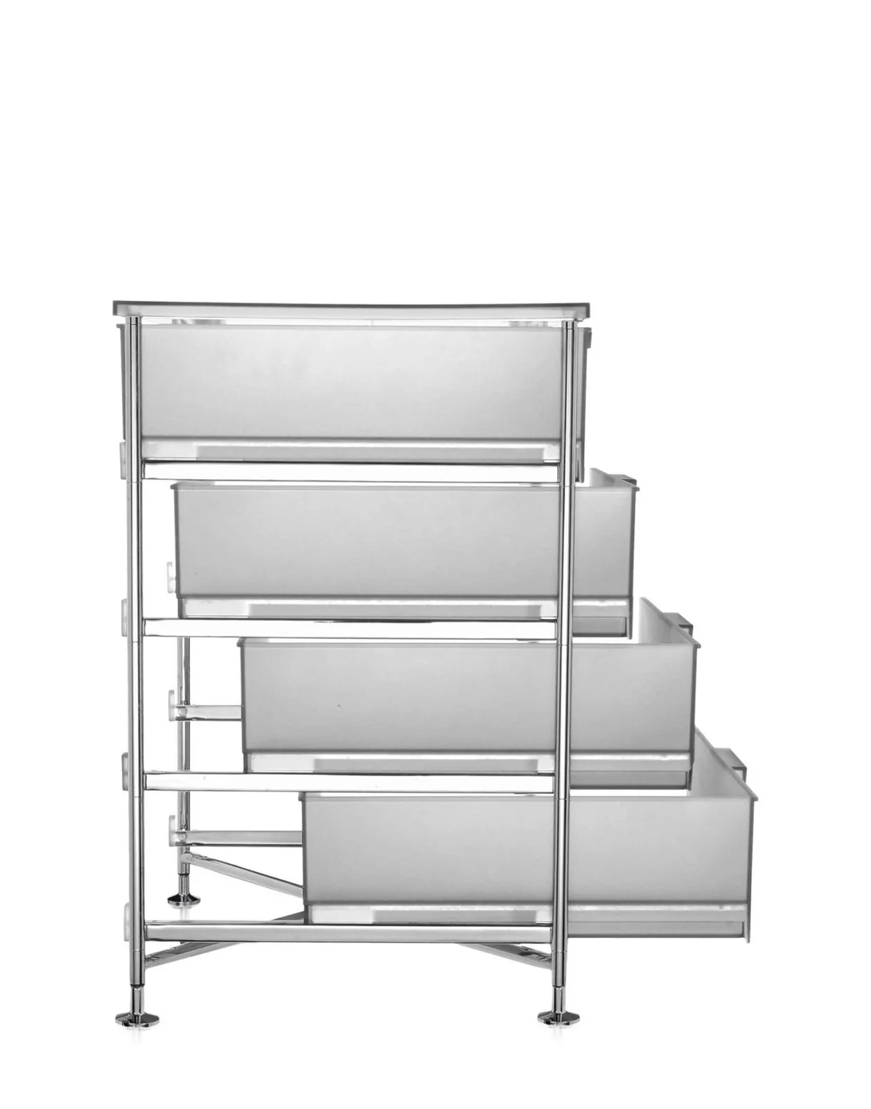 Контейнер Mobil на ножках (белый) с четырьмя ящиками Kartell, арт. 2025/L1 — изображение товара 2