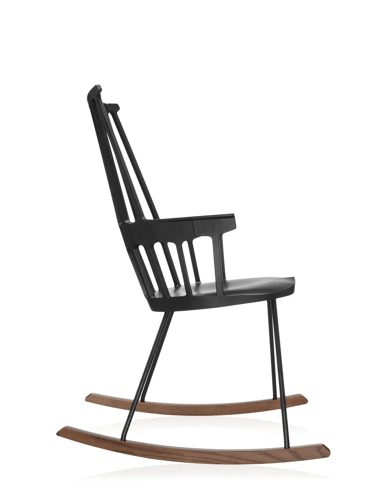 Кресло-качалка Comback (черное/дубовое) Kartell, арт. 5956/09 — изображение товара 3