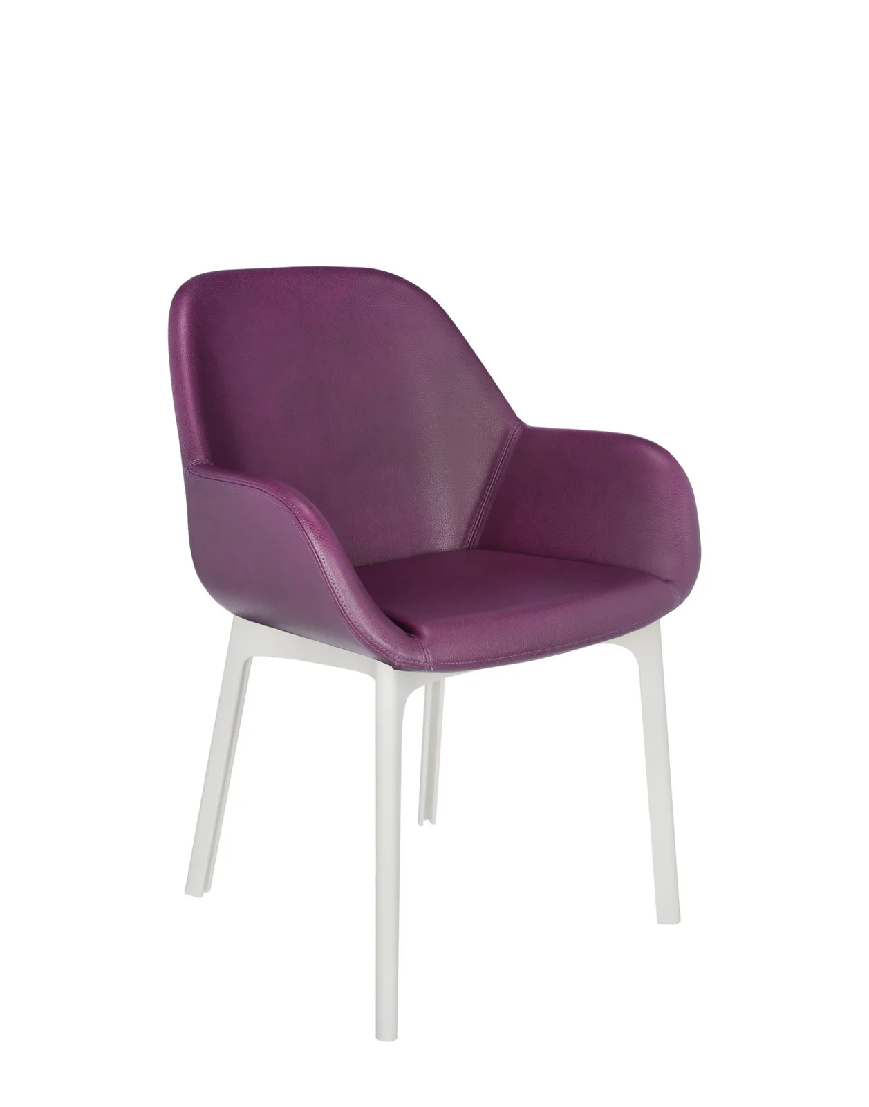 Кресло Clap (белое/фиолетовое) эко-кожа Kartell, арт. 4183/BP — изображение товара 4
