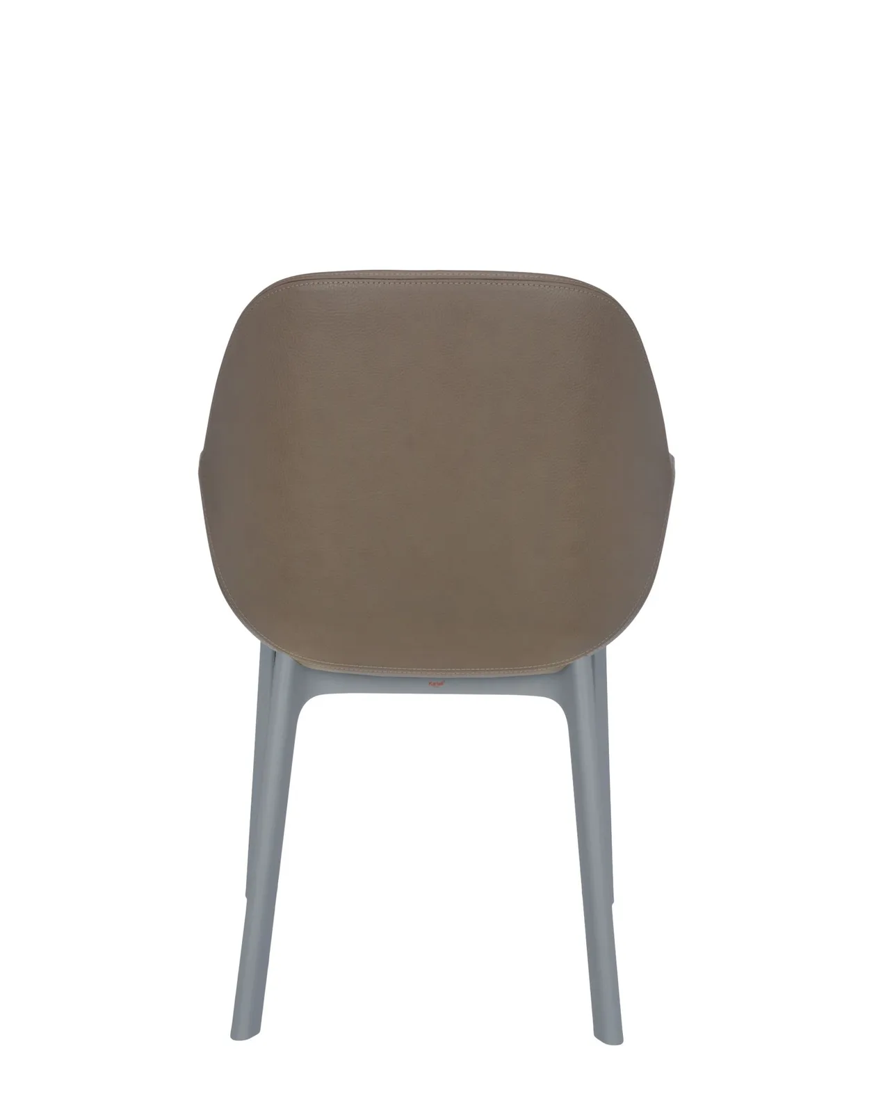 Кресло Clap (серое/бежевое) эко-кожа Kartell, арт. 4183/GT — изображение товара 2