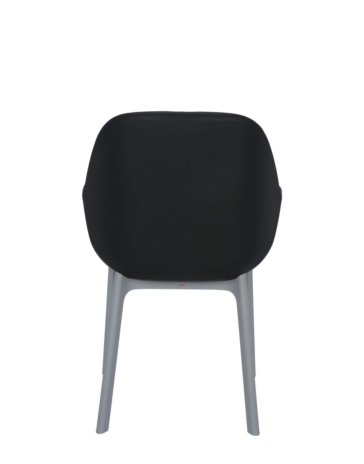 Кресло Clap (серое/черное) эко-кожа Kartell, арт. 4183/GN — изображение товара 2