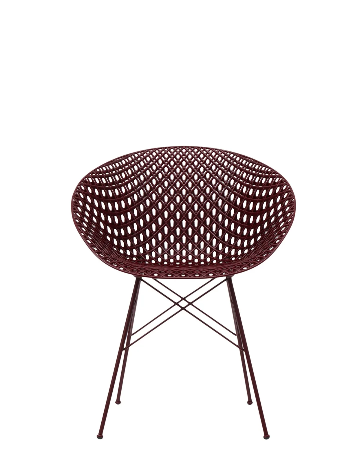Кресло Smatrik (фиолетовое) для улицы на ножках Kartell