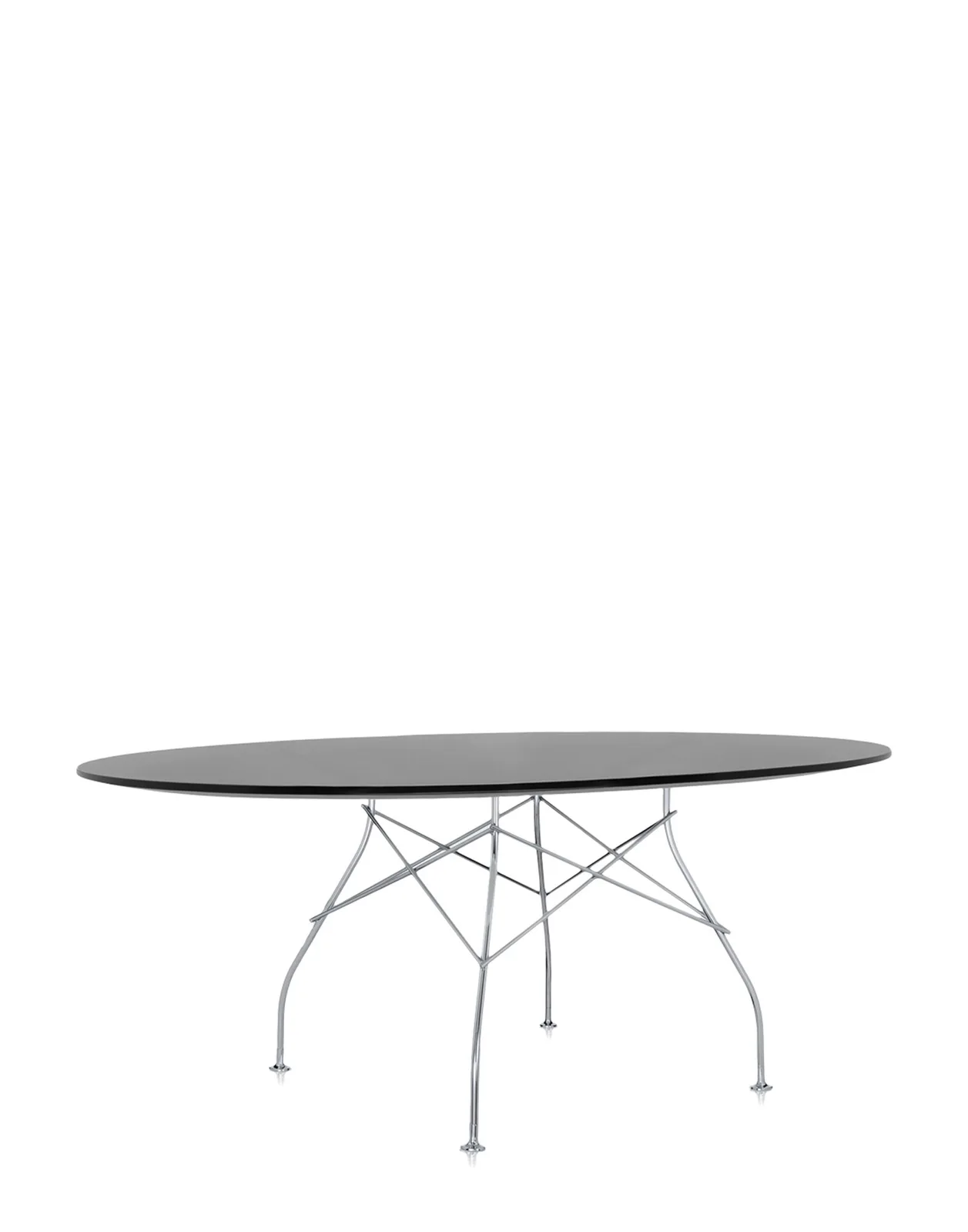 Стол Glossy (черный/хромированный) 194x120см Kartell, арт. 4562/3P — изображение товара 3