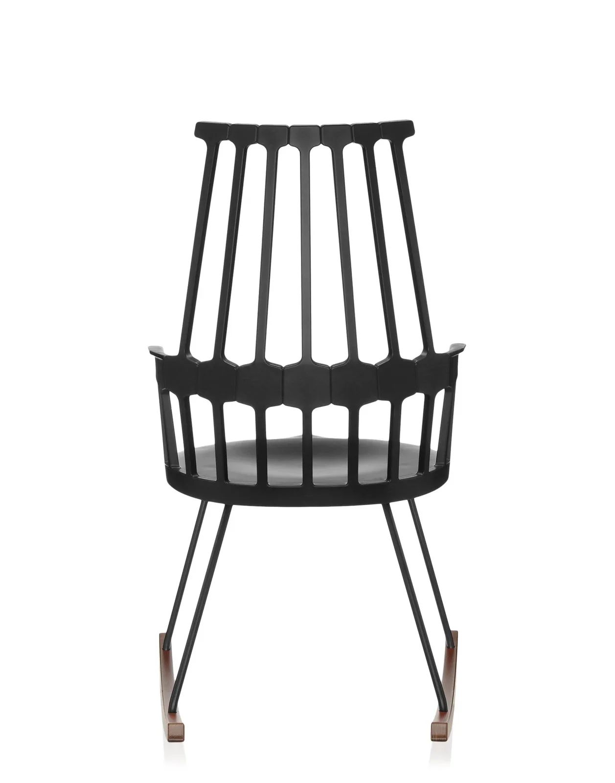 Кресло-качалка Comback (черное/дубовое) Kartell, арт. 5956/09 — изображение товара 4