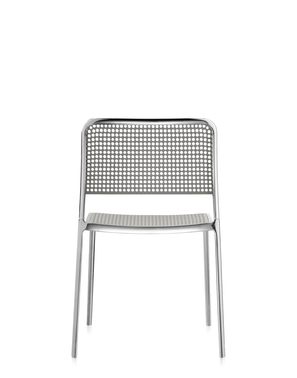 Стул Audrey Shiny (серый/хромированный) Kartell, арт. 5877/L3 — изображение товара 2