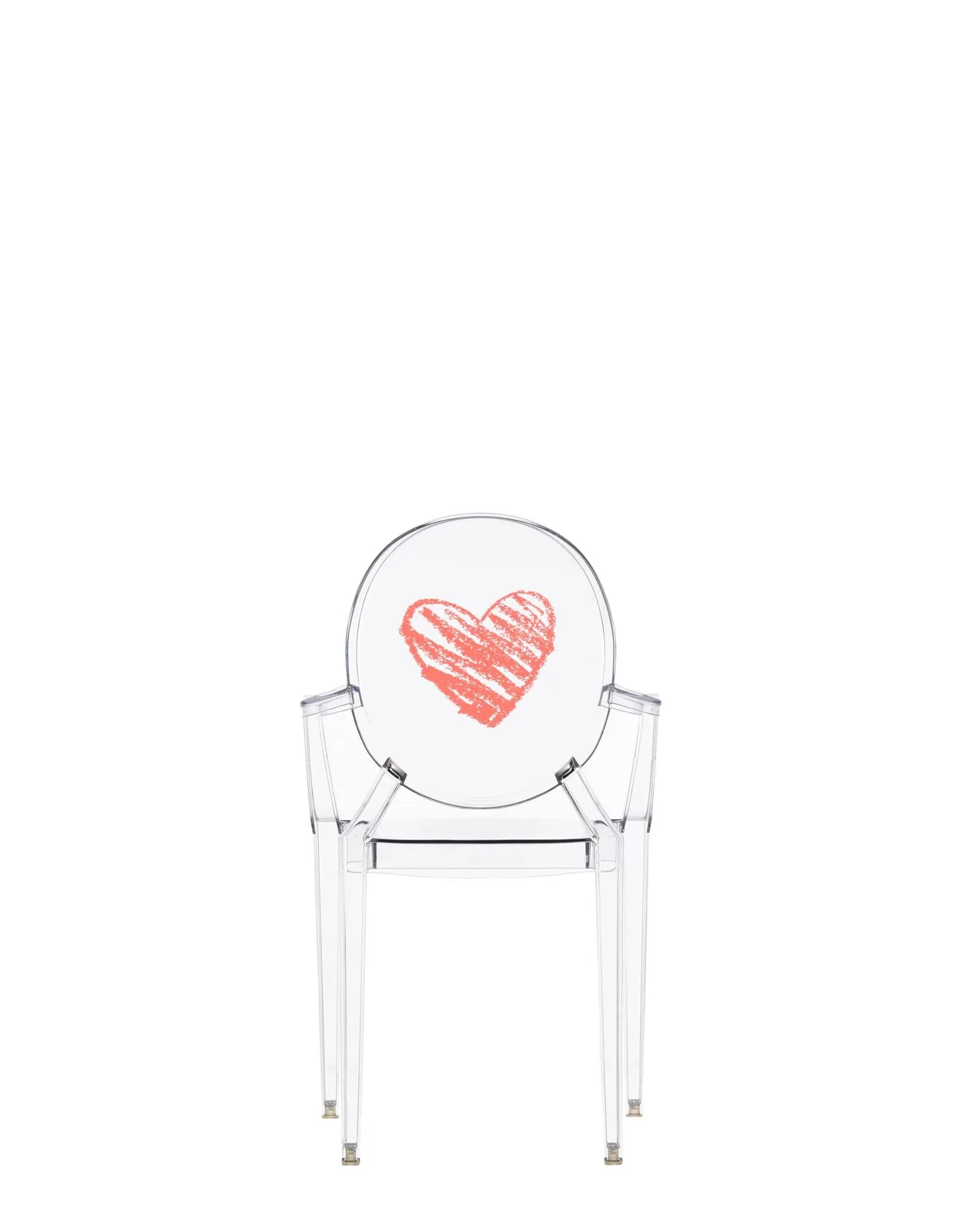 Стул детский Lou Lou Ghost (кристалл) с рисунком Kartell, арт. 2855/11 — изображение товара 4