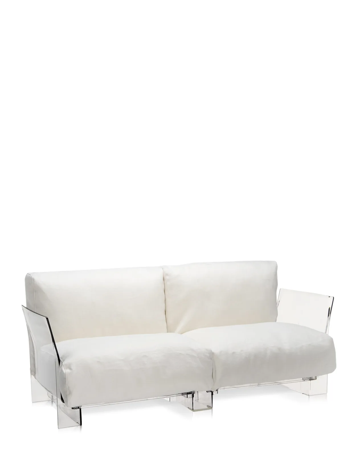 Диван Pop двухсекционный (белый/кристалл) Kartell, арт. 7042/20 — изображение товара 2