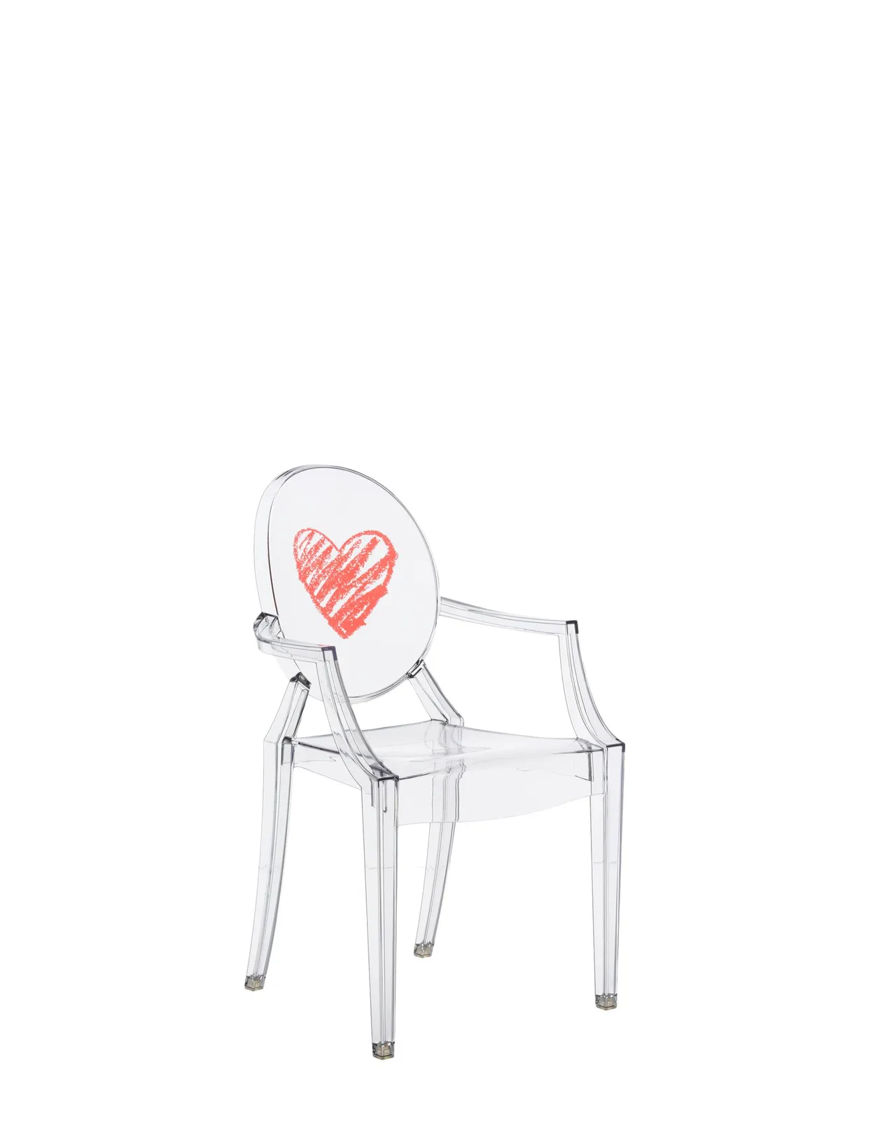 Стул детский Lou Lou Ghost (кристалл) с рисунком Kartell, арт. 2855/11 — изображение товара 2