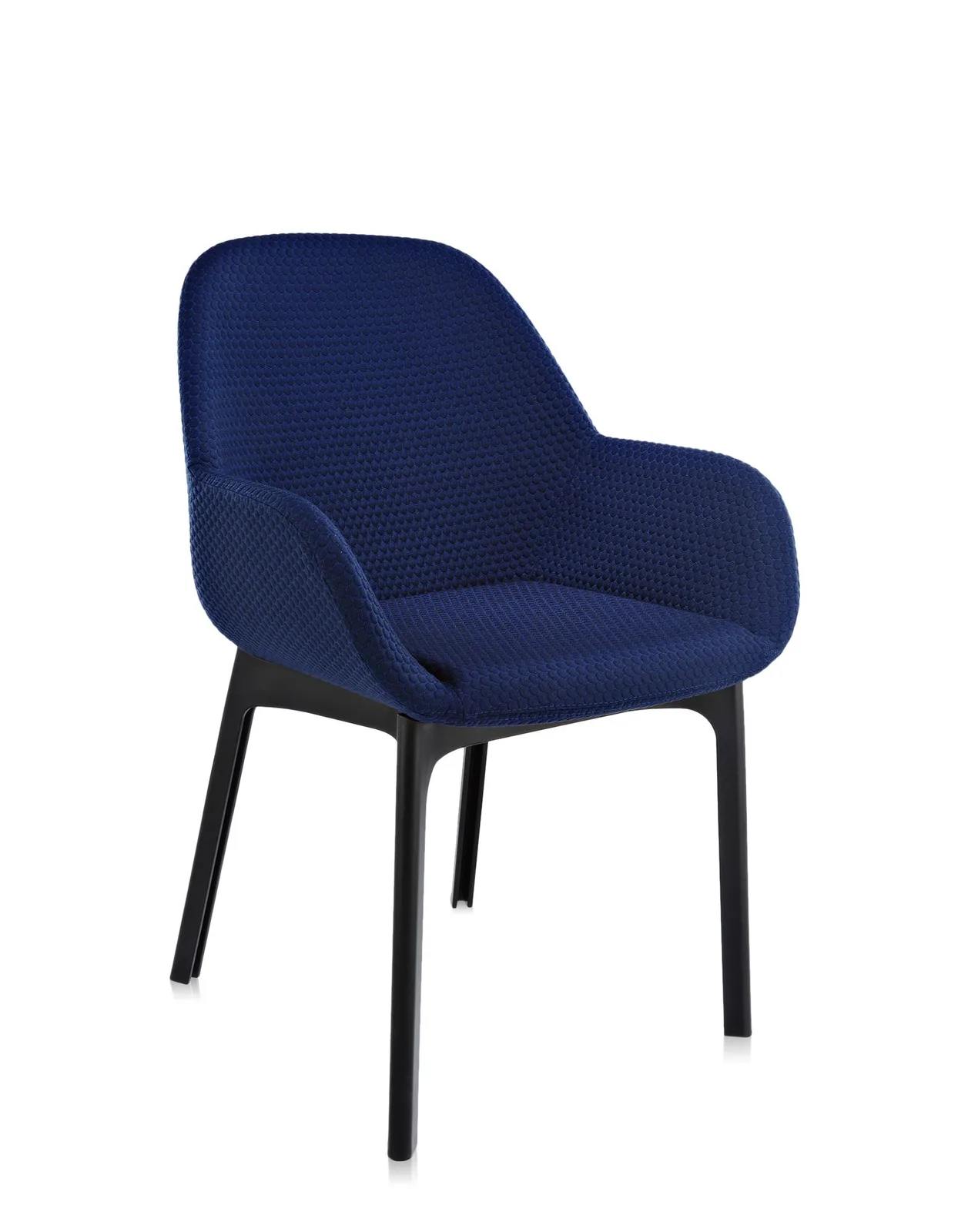 Кресло Clap (черное/синее) тисненая ткань Kartell, арт. 4182/N1 — изображение товара 4