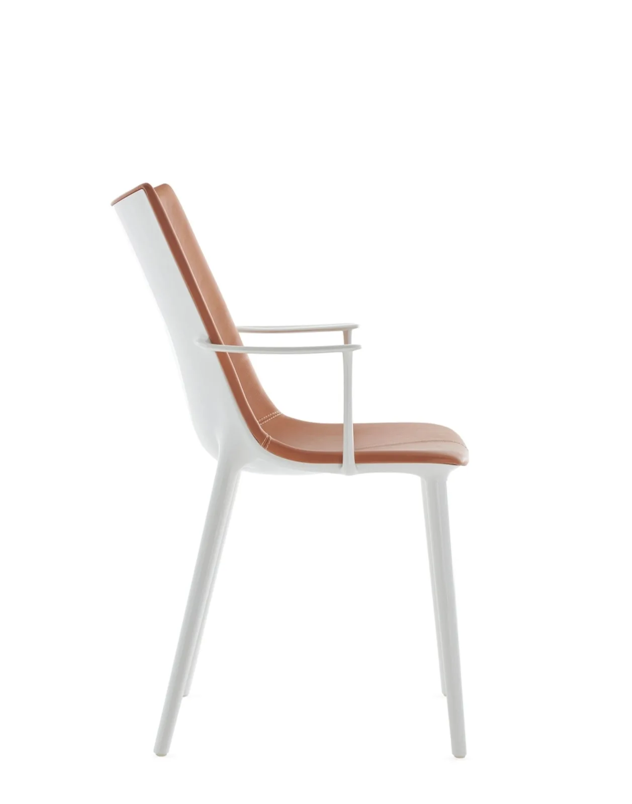 Стул HHH (коричневый/белый) экокожа Kartell, арт. 5917/BC — изображение товара 3
