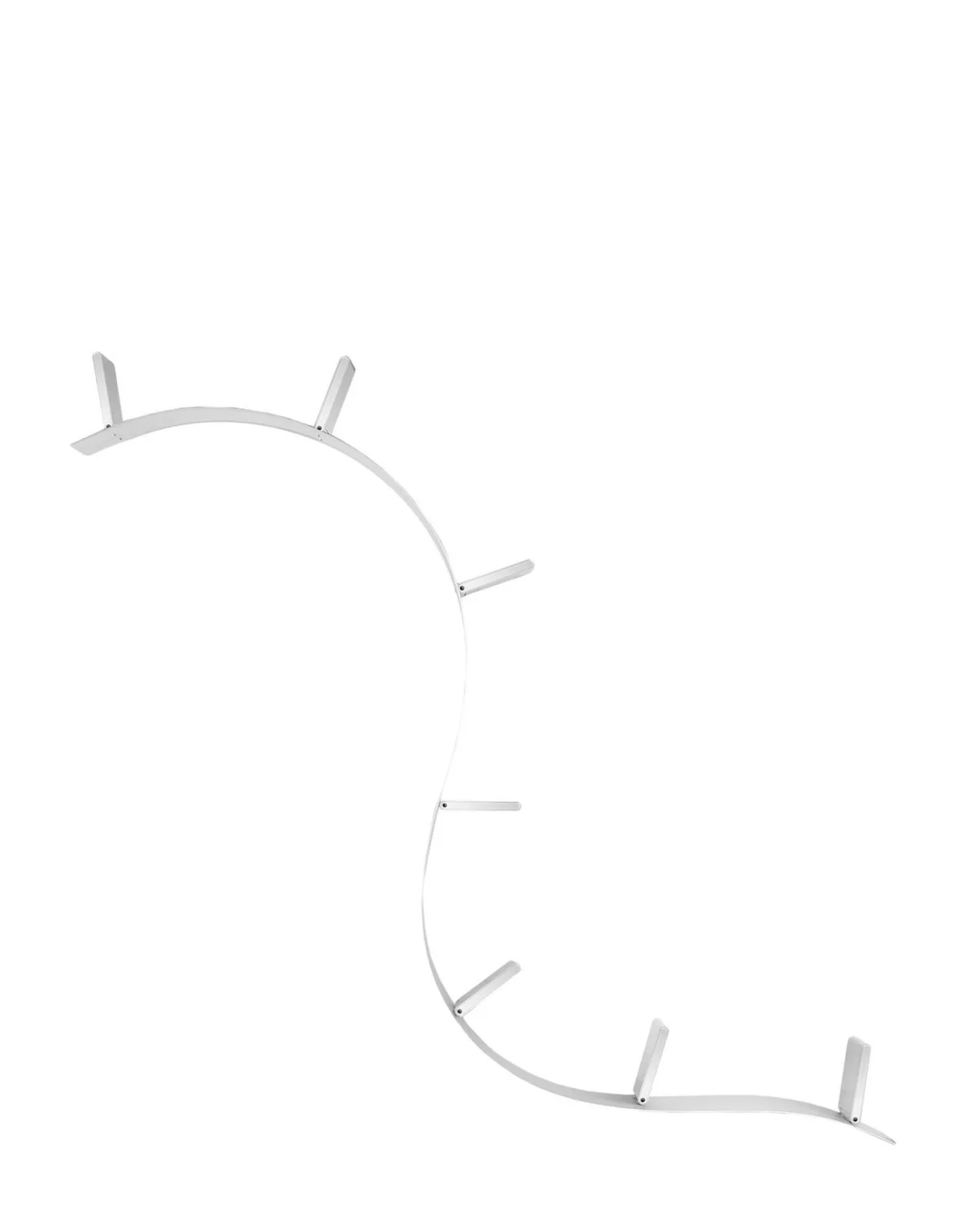 Полка книжная Bookworm (алюминиевая) 7 стоек, длина 320см Kartell, арт. 8003/1A — изображение товара 3