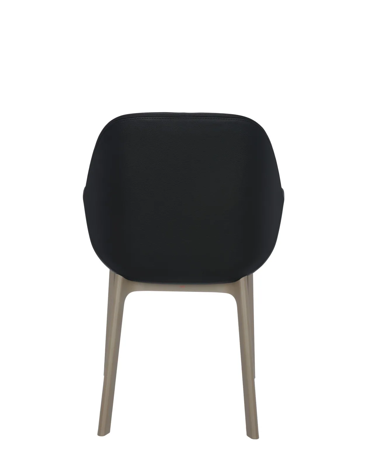 Кресло Clap (бежевое/черное) эко-кожа Kartell, арт. 4183/TN — изображение товара 2