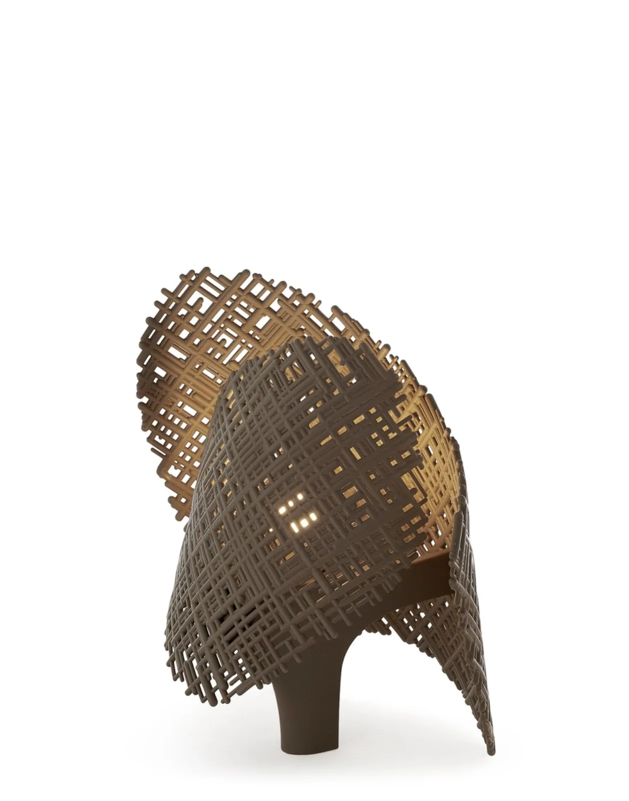 Настольная лампа Tea (коричневая) Kartell, арт. 9005/TO — изображение товара 3