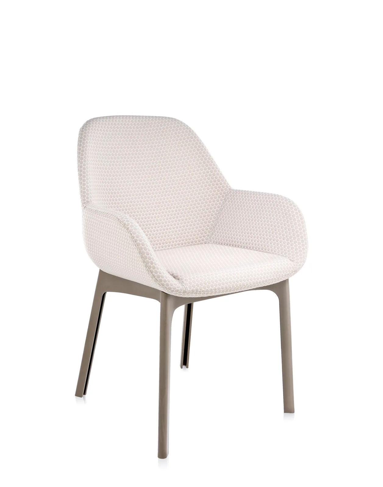 Кресло Clap (серое/бежевое) тисненая ткань Kartell, арт. 4182/T5 — изображение товара 2