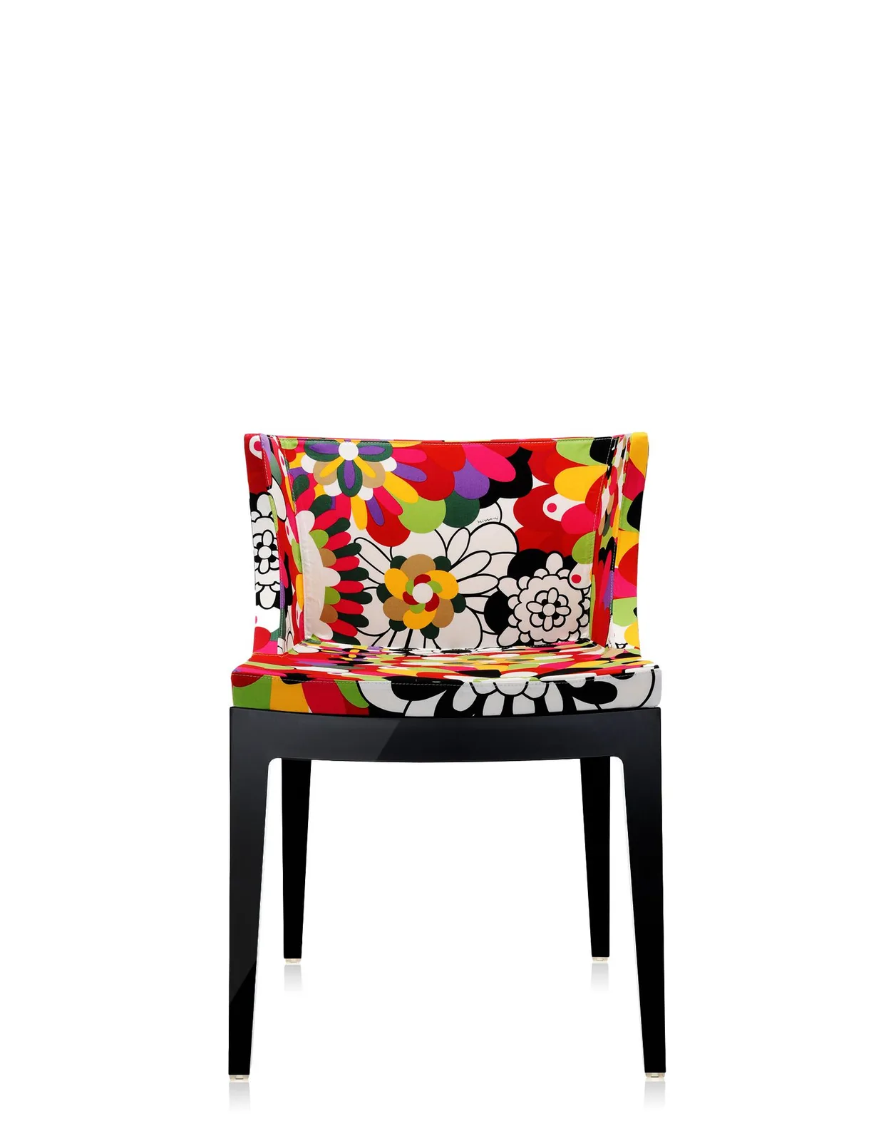 Кресло Mademoiselle (черное/розовое) в ткани Missoni Kartell
