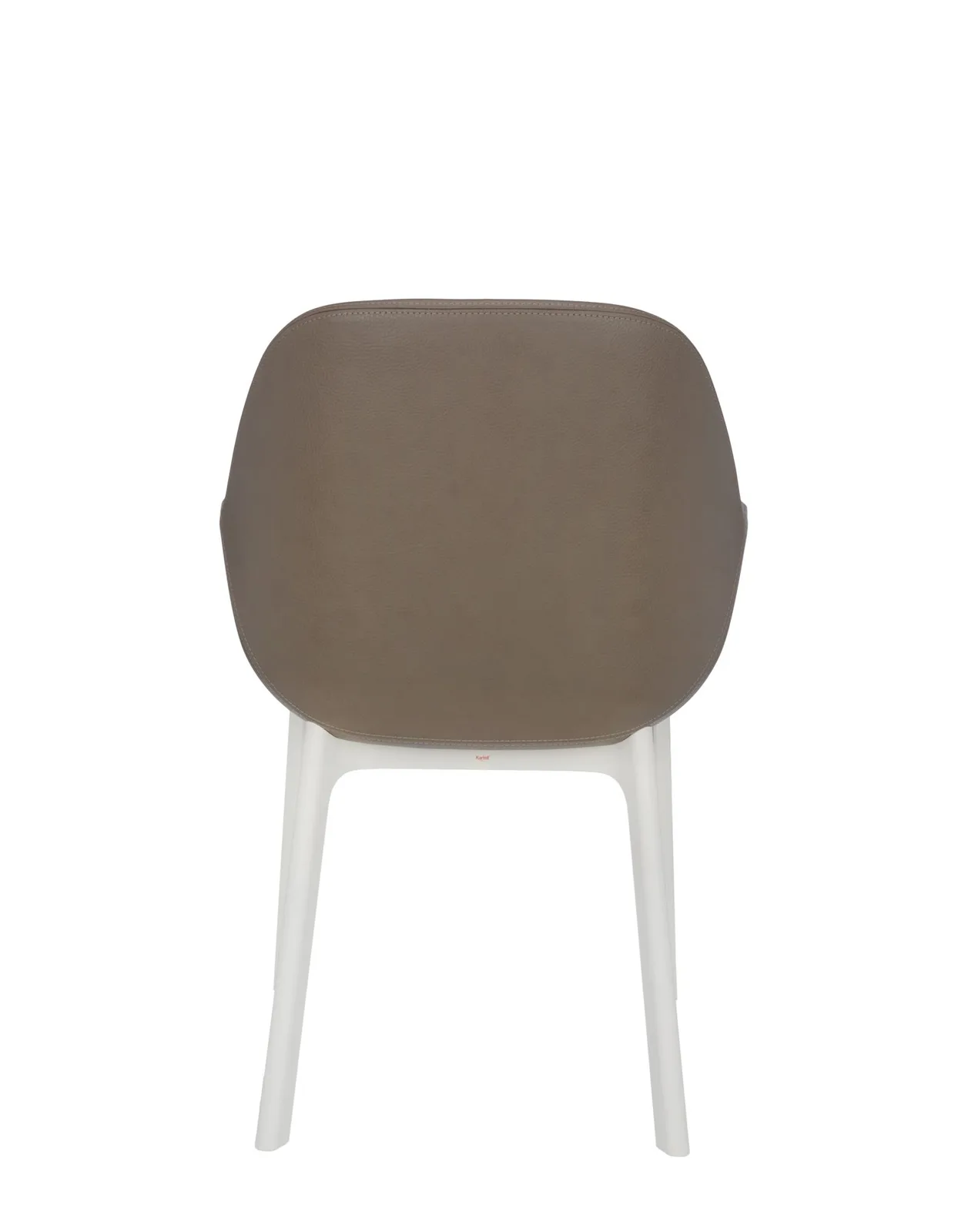 Кресло Clap (белое/бежевое) эко-кожа Kartell, арт. 4183/BT — изображение товара 2