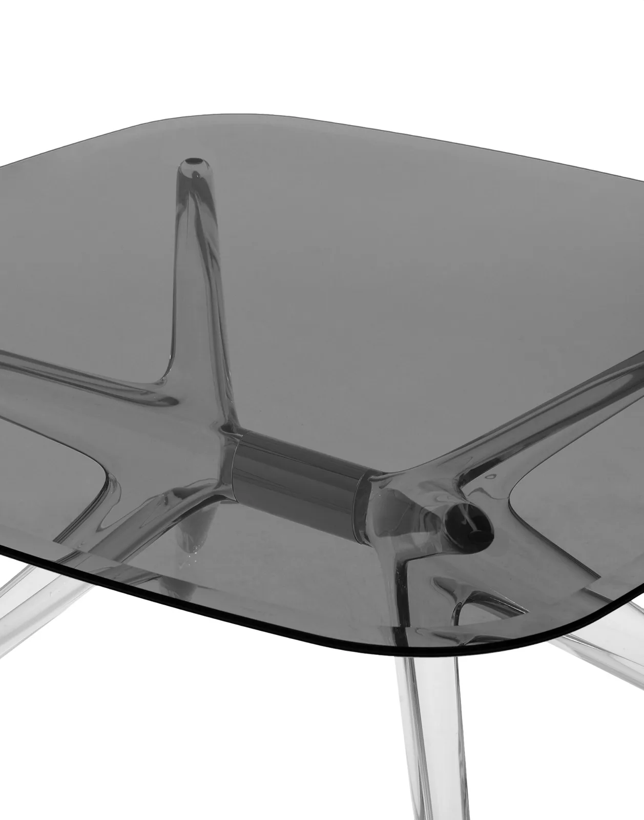 Стол журнальный Blast (дымчатый/хромированный) 80см Kartell, арт. 4095/C6 — изображение товара 4