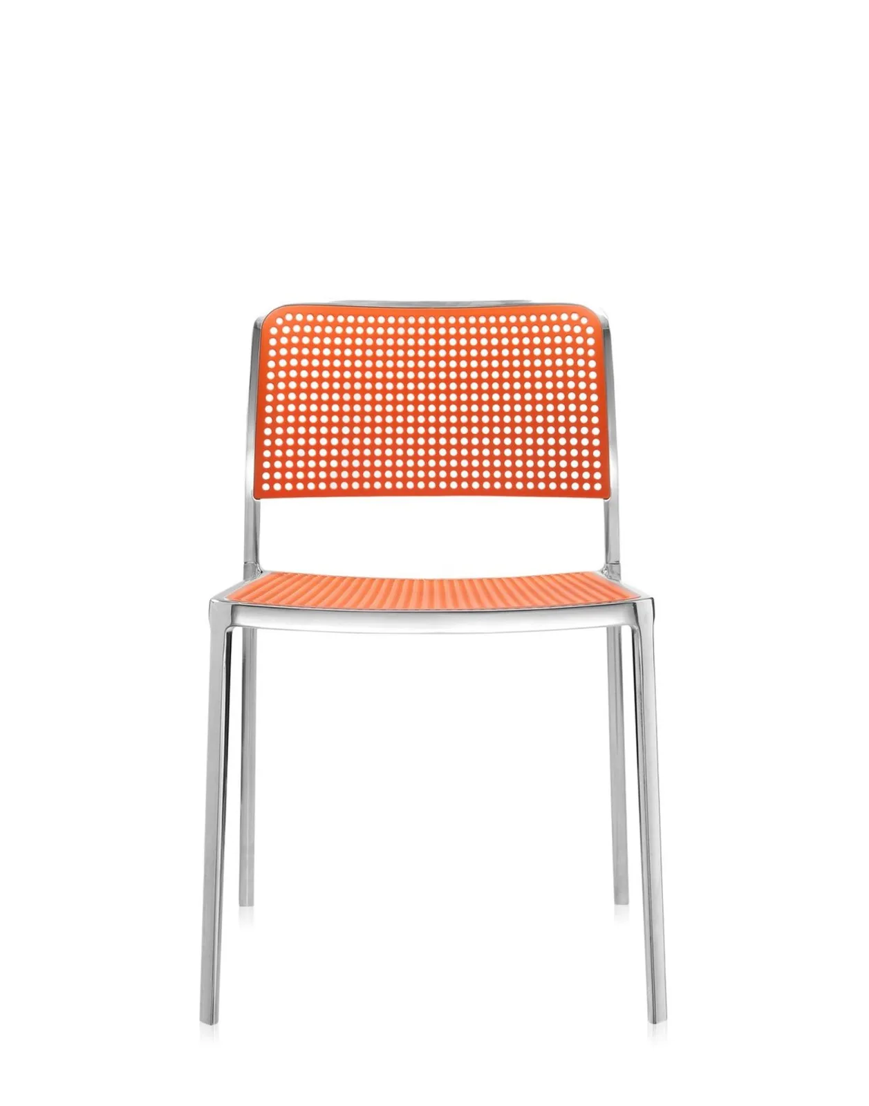 Стул Audrey Shiny (оранжевый/хромированный) Kartell, арт. 5877/L5 — изображение товара 4
