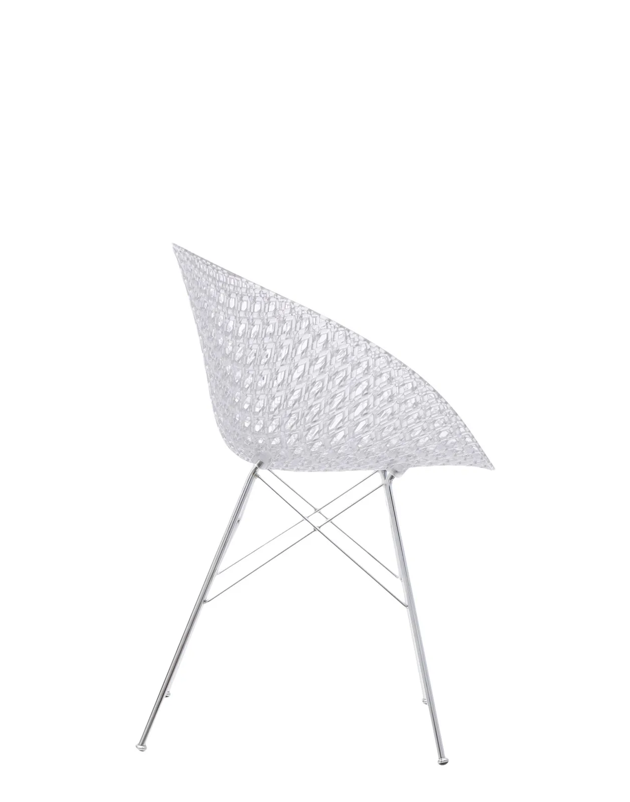 Кресло Smatrik (кристалл/хромированное) на ножках Kartell, арт. 5834/B4 — изображение товара 3