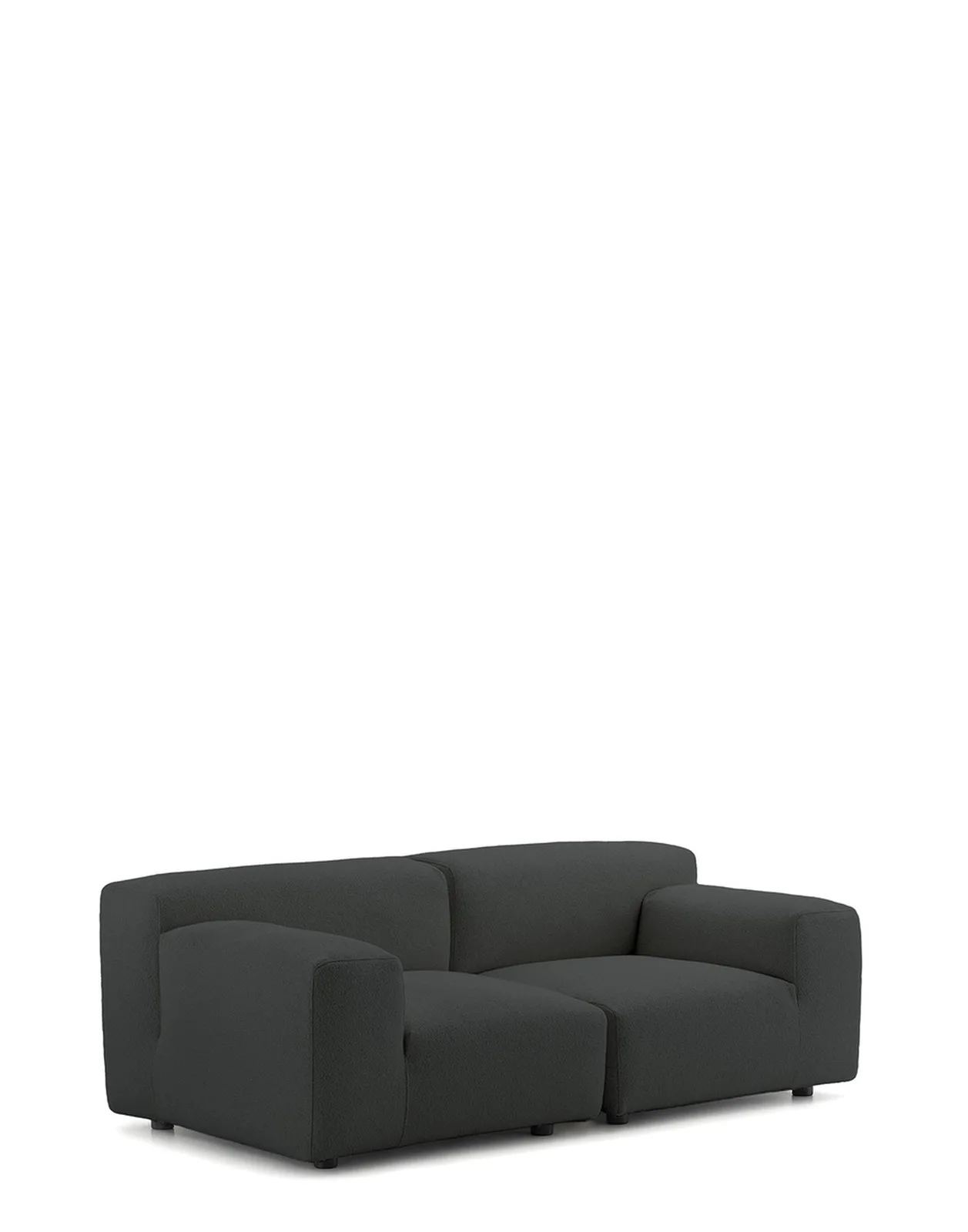 Диван Plastics Duo (серый) 228х88см, высота подлокотника 64см, в ткани Orsetto Kartell, арт. 7098/03 — изображение товара 3