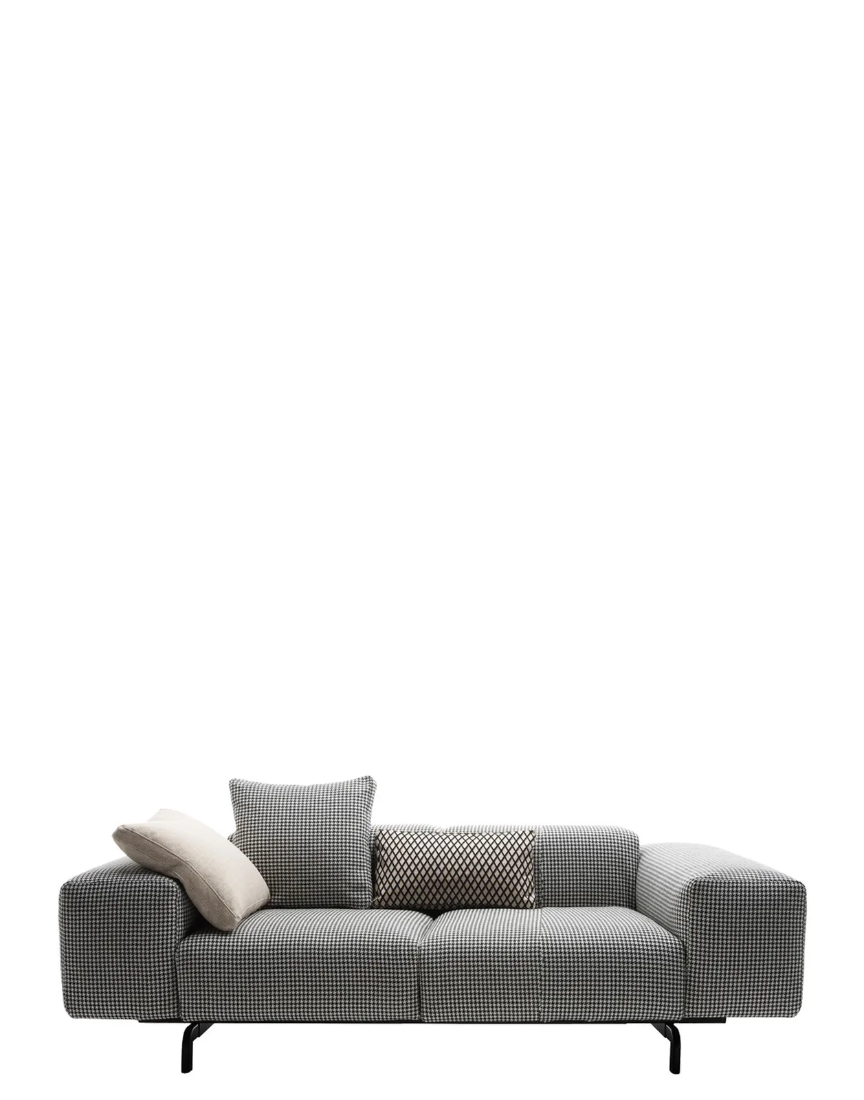 Диван Largo (черный) двухсекционный Kartell