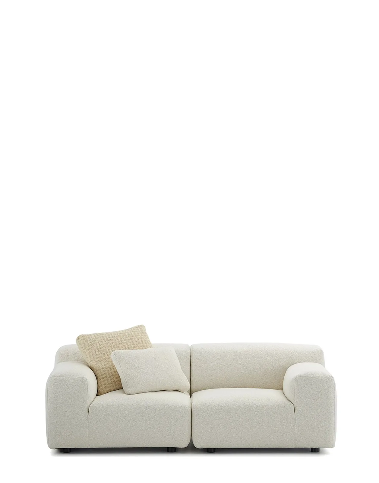 Диван Plastics Duo (серый) 228х88см, высота подлокотника 64см, в ткани Orsetto Kartell, арт. 7098/03 — изображение товара 2