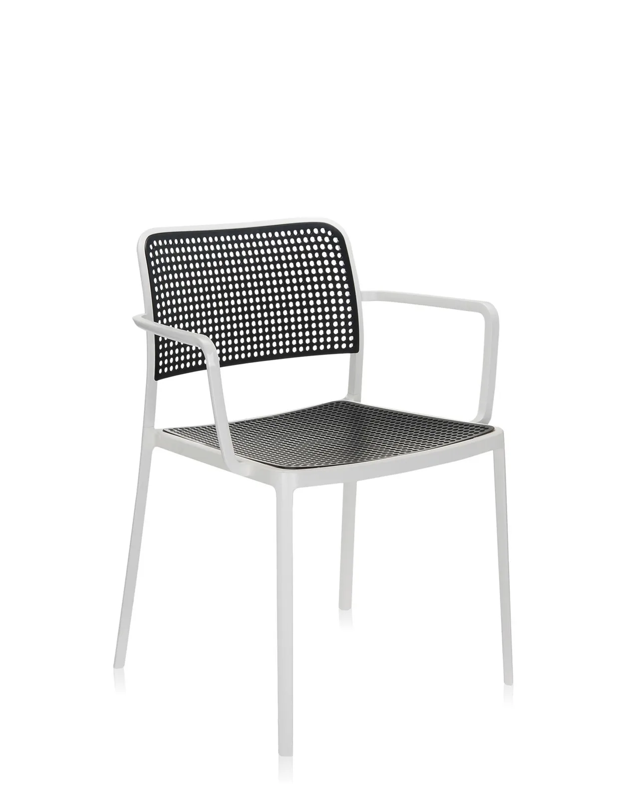 Стул Audrey с подлокотниками (черный/белый) Kartell, арт. 5876/B2 — изображение товара 4