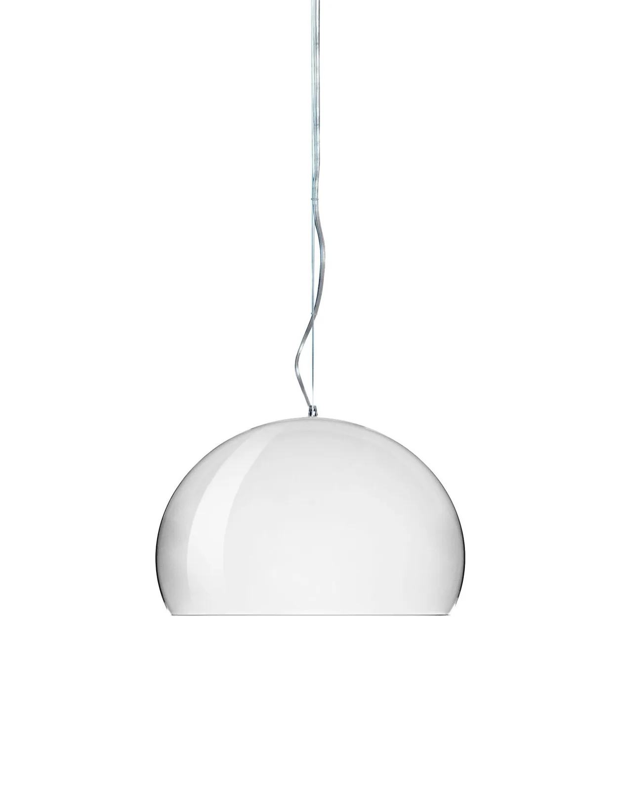Светильник подвесной FL/Y (хромированный) 38см металлизированный Kartell