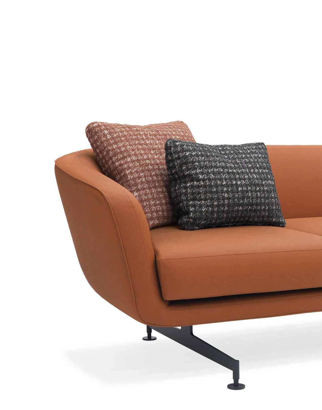 Диван Betty (коричневая экокожа) трехсекционный Kartell, арт. D7016/MP — изображение товара 2