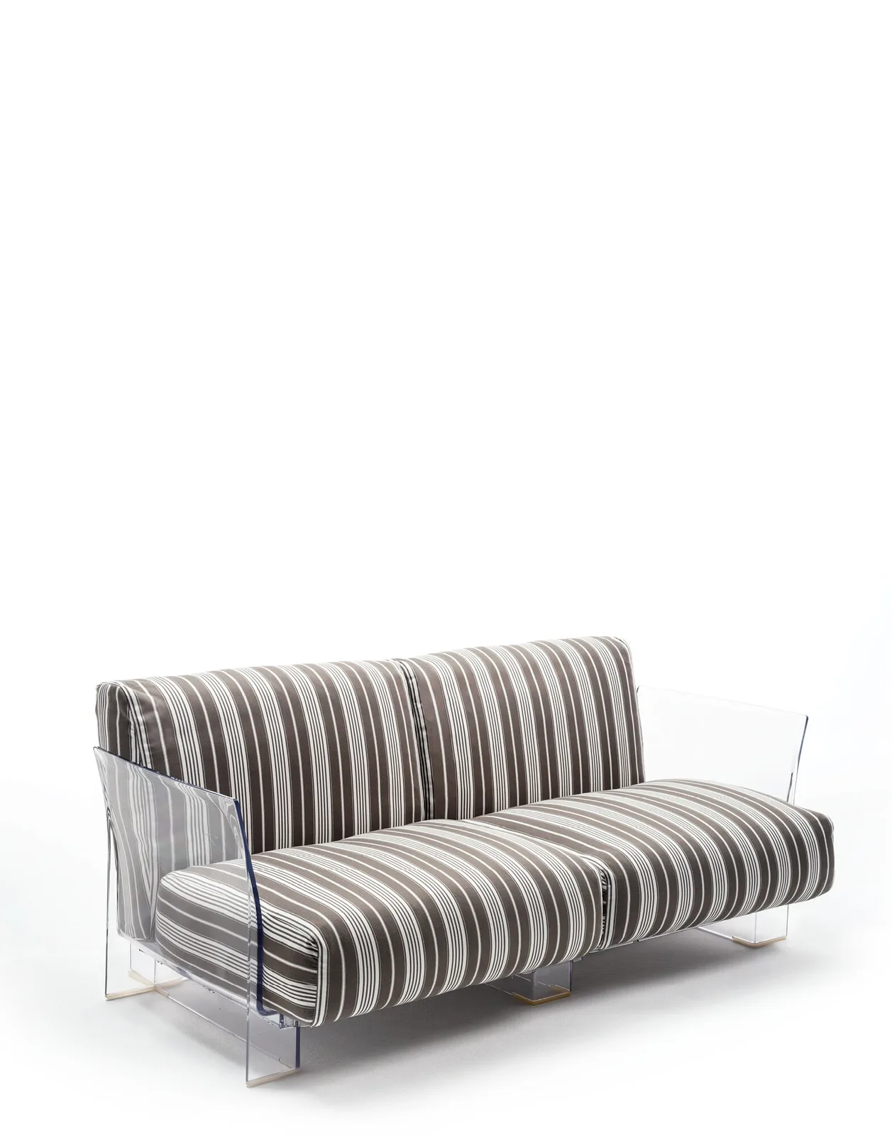 Диван Pop двухсекционный (серый/кристалл) Kartell, арт. 7042/65 — изображение товара 2