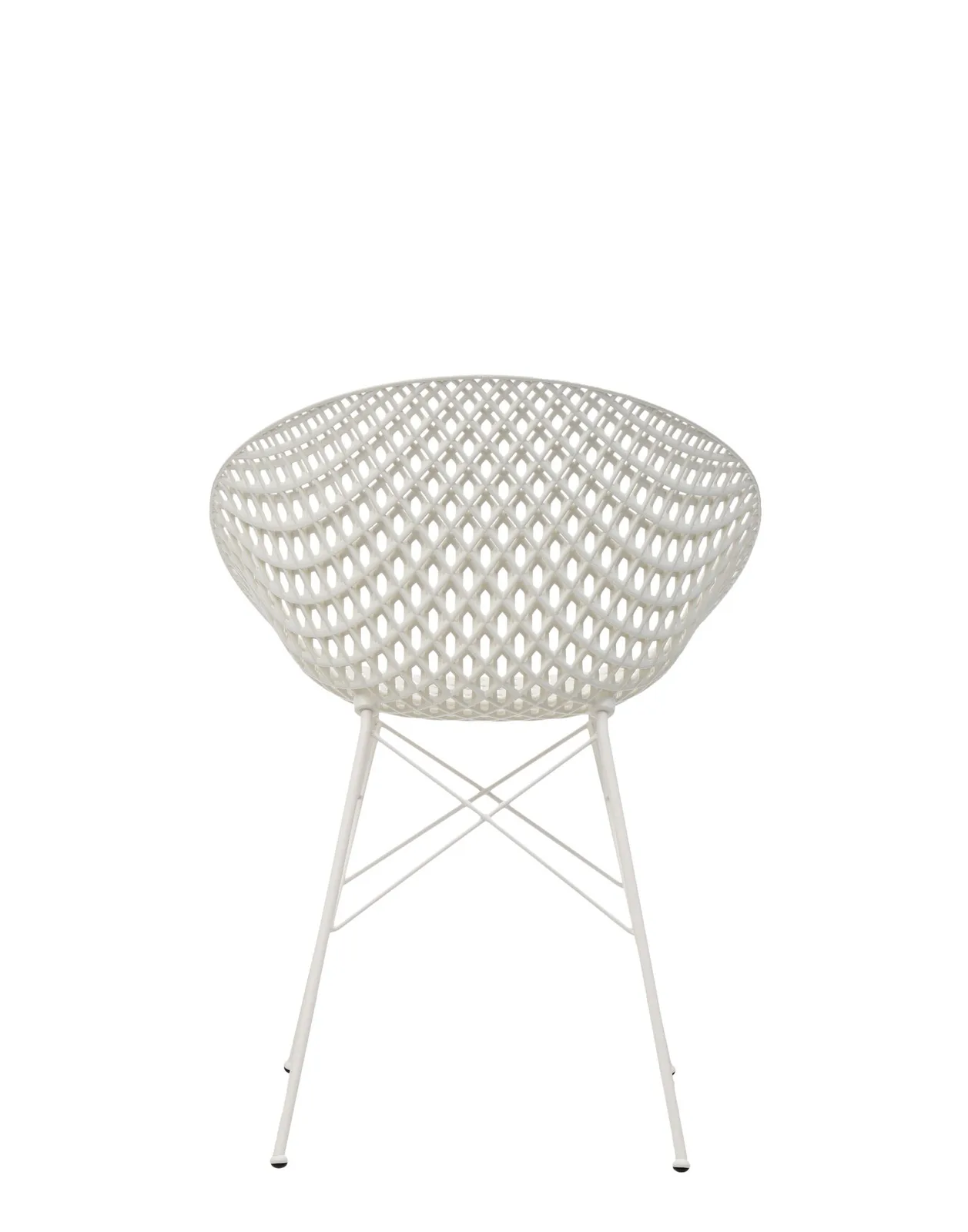 Кресло Smatrik (белое) для улицы на ножках Kartell, арт. 5836/03 — изображение товара 4