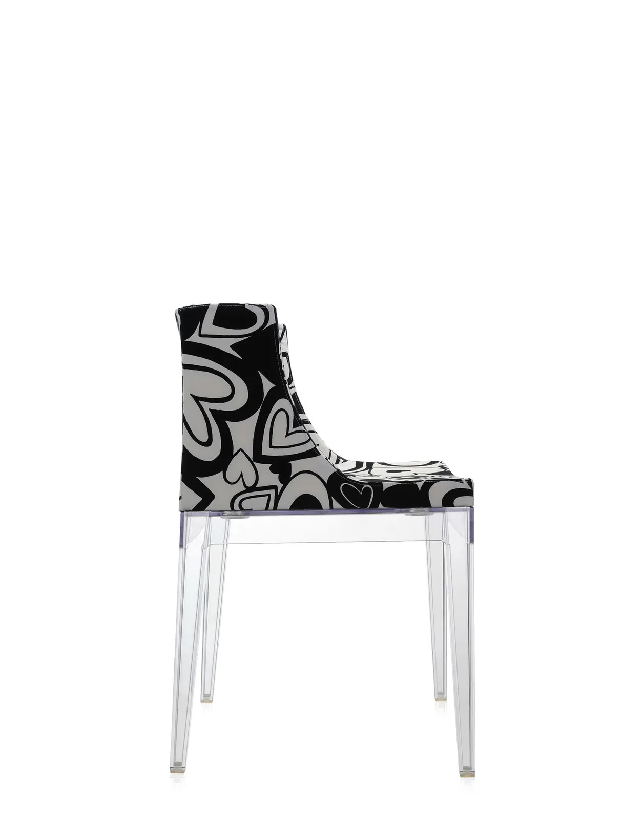 Кресло Mademoiselle (кристалл/черное) в ткани Moschino Kartell, арт. 4895/HN — изображение товара 3