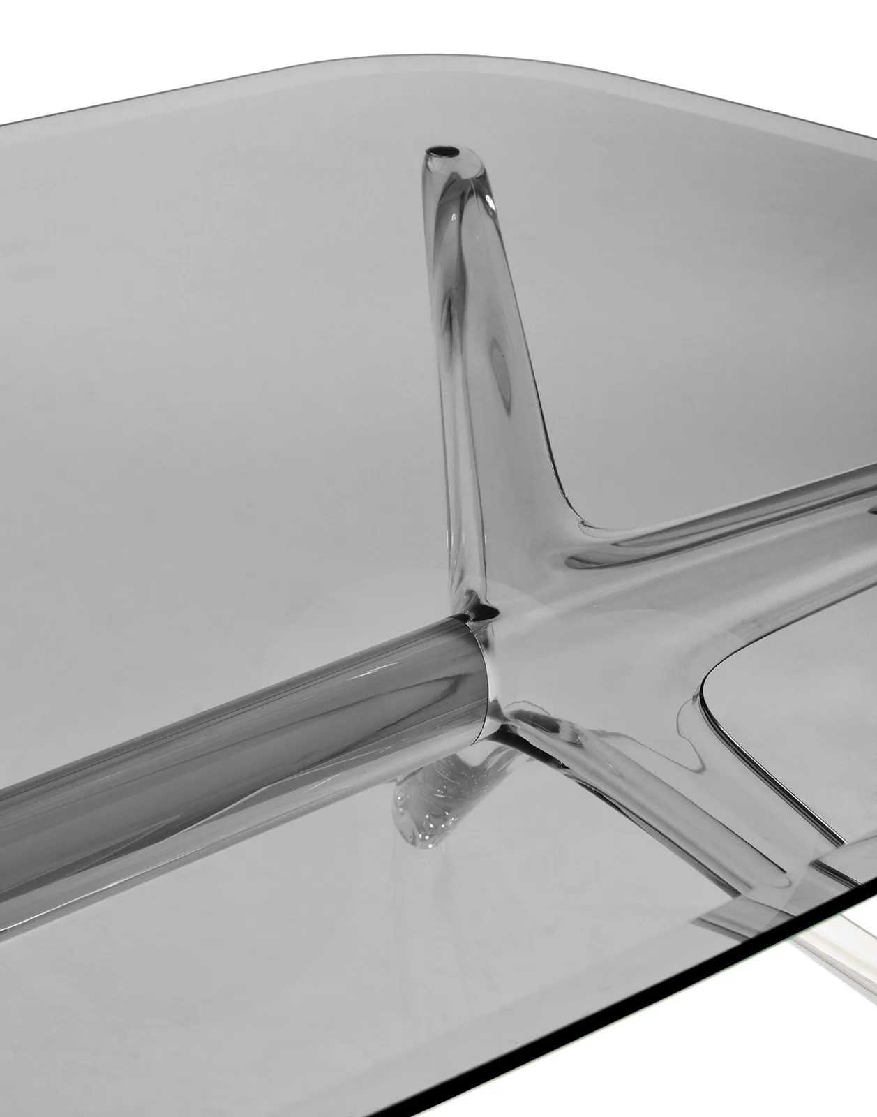 Стол журнальный Blast (дымчатый/хромированный) 130см Kartell, арт. 4096/C6 — изображение товара 4
