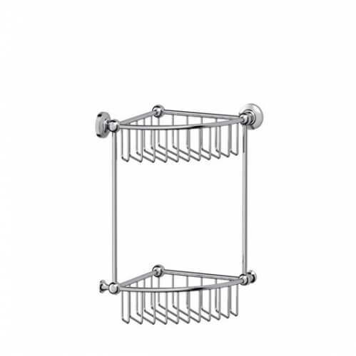 Полка для душа угловая двухъярусная Corner Basket 2 shelves 3SC, Appy Griglie