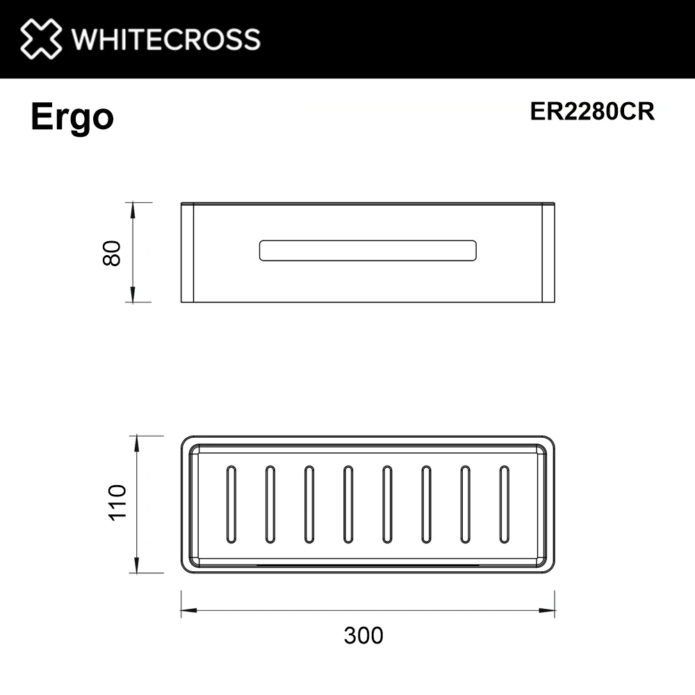Полка для душа WHITECROSS Ergo ER2280CR (хром) White Cross — изображение товара 2