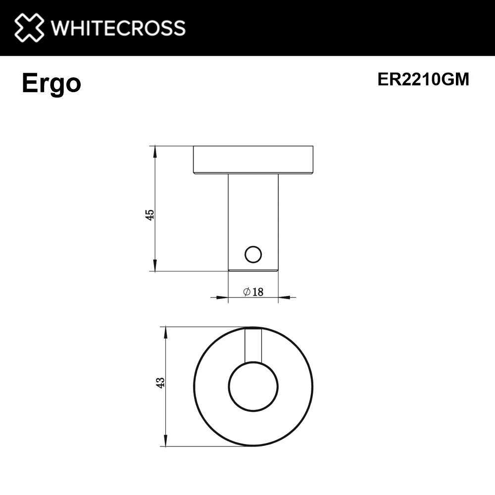 Крючок WHITECROSS Ergo ER2210GM (оружейная сталь) White Cross — изображение товара 3