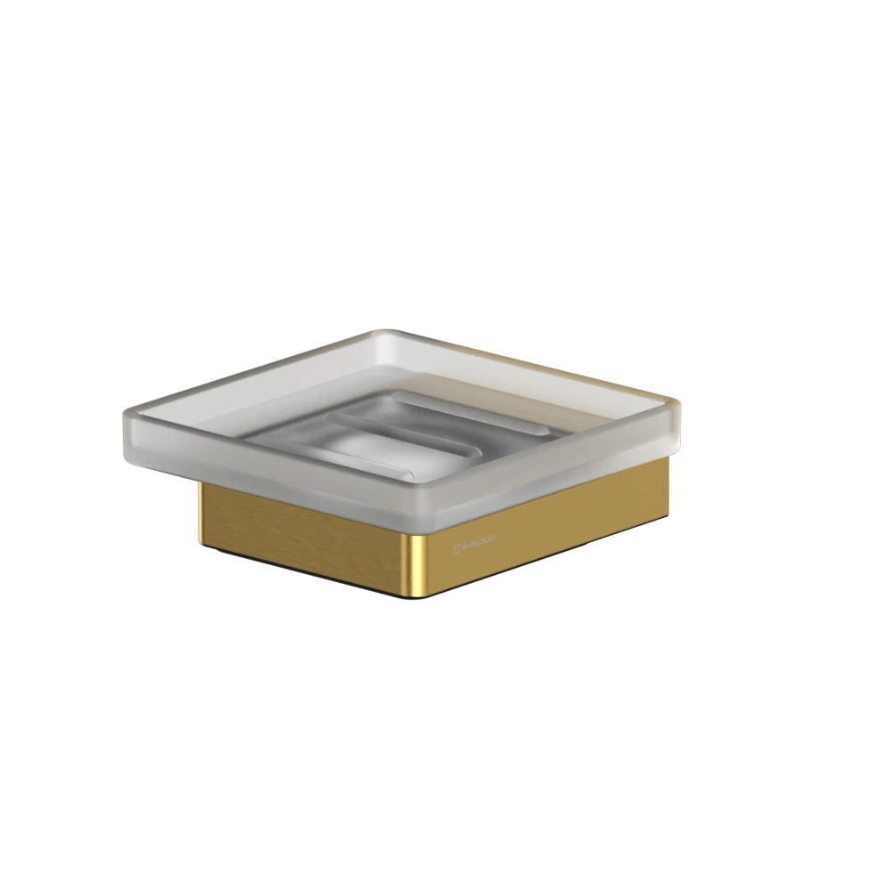 Мыльница подвесная WHITECROSS Cubo CU2420GLB (брашированное золото) White Cross