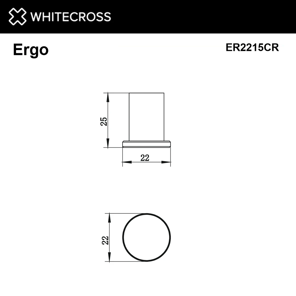 Крючок WHITECROSS Ergo ER2215CR (хром) White Cross — изображение товара 2