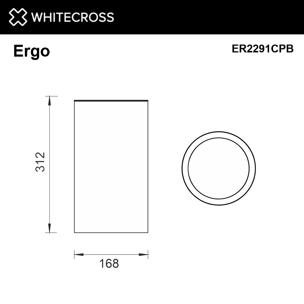 Ведро для мусора WHITECROSS Ergo 4 л. открытое ER2291CPB (брашированная медь) White Cross — изображение товара 2